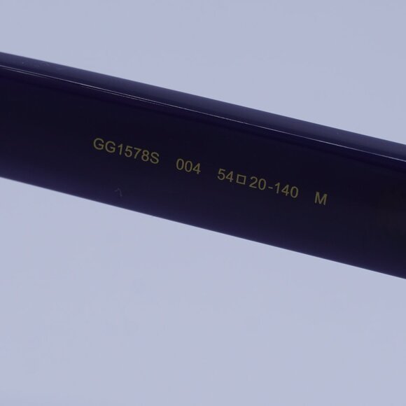 Gucci GG1578S 004 Sunglasses Violet Cat Eye Frame, Blue Lenses - Picture 8 of 11